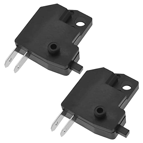 VGOL Lot de 2 interrupteurs de feu de frein gauche pour moto électrique scooter Interrupteur de rechange Bouton poussoir Plastique Cuivre