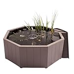 Blagdon Liberty - Piscina Natural sin excavación, ...: Piscina natural sin excavación: fácil de construir, las piezas encajan y encajan fácilmente para instalar en menos de una hora Bomba flotante solar: el kit incluye nuestra bomba de fuente flotante Liberty Solar (bombas de 180 litros por hora) Kit com...