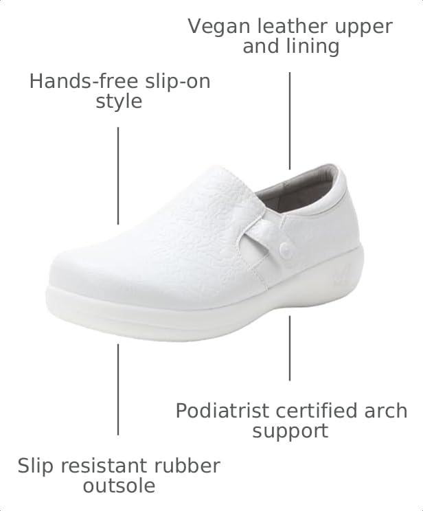 Image of Alegria Women's Kara Slip-On Comfortable Women's Nursing, Service, Healthcare Professional Shoes