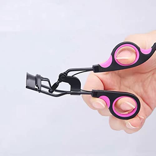 Qiuyan-Black-Handle-Eyelash-Lash-Curler-Handle-Tools-with-5-Replacement-Silicone-Refill-Pads-for-Makeup-Cosmetic