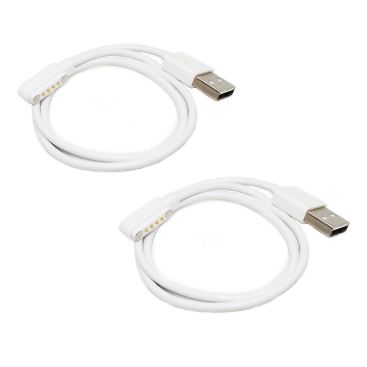 ZUNOXAZ 2Pcs Magnetic Charging Cable for Bracelets Durable Replacement Charger Cord for Devices Compatible with Various Models