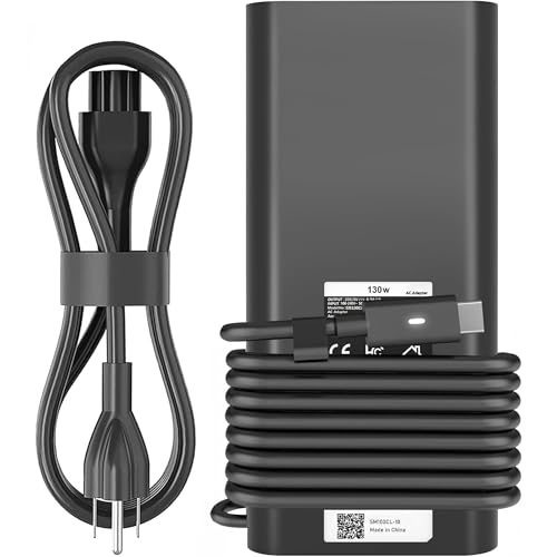 130W USB C Laptop Charger Compatible with Dell Precision 5530 5550 5560 5570 5750 5760 5770,Latitude...