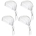Quick Dry Sweat Wicking Beanie Cap Adjustable Cycling Cap Hat Skull Cap Chemo Head Wrap Bandana For Men Women Helmet Liner Pack of 4