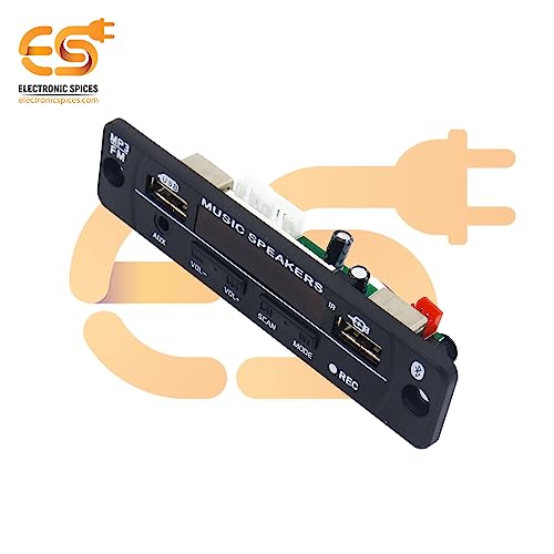 Image of Electronic Spices 5V Bluetooth MP3 USB Charging Port FM Radio Player and decoder Module with Remote Pack of 1pcs