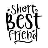 Frases cortas inspiradoras para mejores amigos Calcomanías de pared 68x76.1cm Autoadhesivo Negro