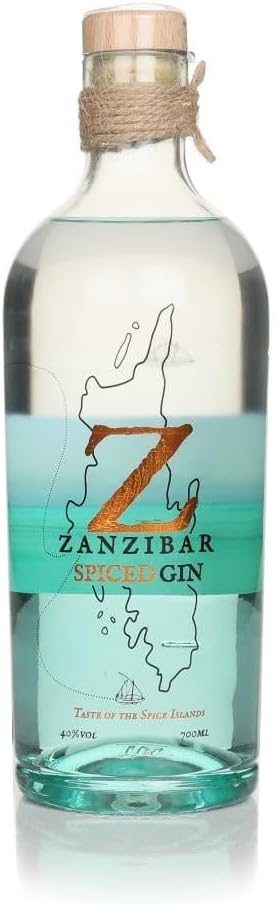 Zanzibar Spiced Gin | 70cl | 40% ABV | Premium Gin | Crafted with Organic Spices from Zanzibar | Gluten & Dairy free | Great Gift idea