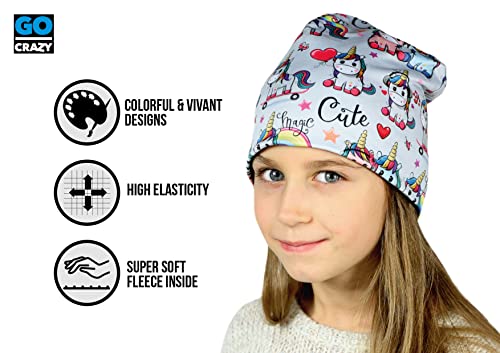 GO CRAZY Cappello da Unicorno per Bambini | Cappello per Bambini colorato con Motivo Unicorno | Cappello Traspirante per Ragazze e Ragazzi 4-8 Anni | Berretto da Ciclismo Berretto da Esterno - Image 4