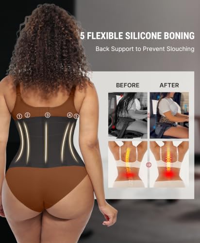 Image of FeelinGirl Waist Trainer Belt Cincher Trimmer Tummy Control Body Shaper