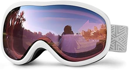 SPOSUNE Ski Goggles Over Glasses with Dual Lens, Anti-Fog Anti-UV Snow Goggle for Men Women Youth Skiing Snowmobile