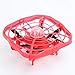 Produktbild MYYINGELE Premium Drohne für Kinder U58 Handbetriebene UFO Mini Drohne und Fan, Fliegender Ball Spielzeug RC Quadcopter Hubschrauber für Kinder Neuerscheinung, Red