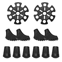 Jortmrd 12 Stück Walking Stöcke Gummipuffer für Wanderstöcke Gehstock Gummipuffer für Walkingstöcke Ersatz Gummi Puffer Krückenkapsel rutschfest für die Meisten Nordic Walking Stöcke (11mm)