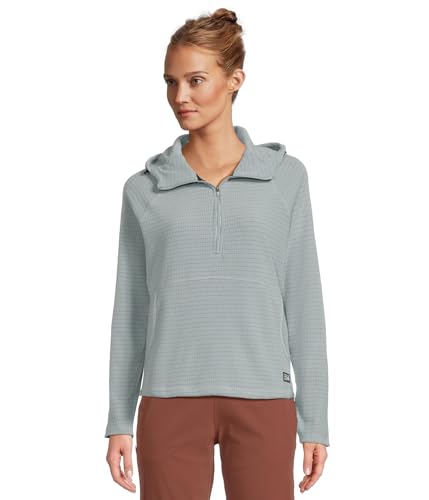Mountain Hardwear Women's Standard Summit Grid Half Zip Hoody, Ice Shadow