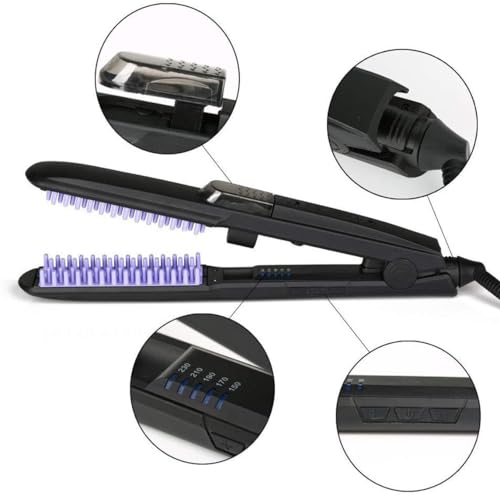 Plancha para el cabello con placas de cerámica miniatura 5