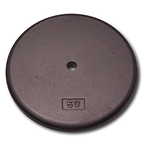 Body-Solid 50lb Standard Black Iron Plate