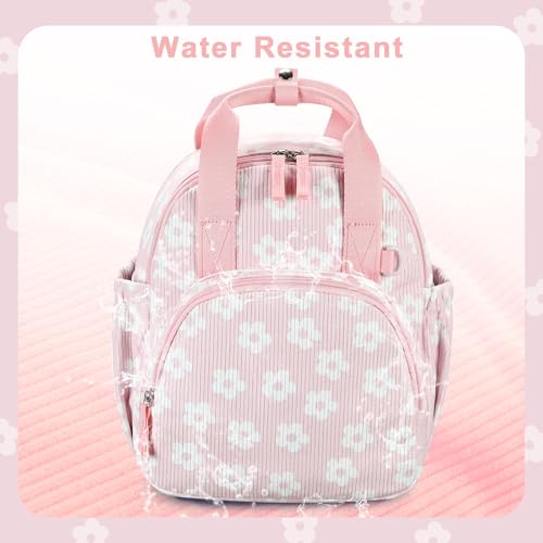 Image of Bluboon Toddler Backpack for Girls Boys 2-4 Cute 12 inch Preschool Kindergarten Backpacks Kids Daycare Bags School Travel (Flower-Pink, Age 2-4 (12 inch H not Fit A4 Folder))