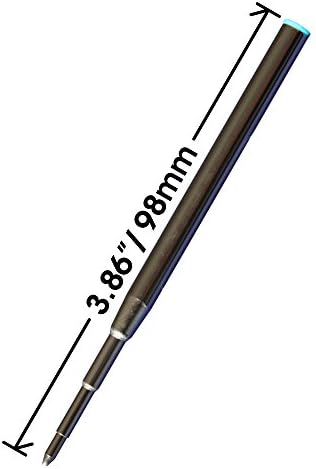 Jaymo - 2 - Blue Ballpoint Pen Refills  Compatible with Montblanc® Pens - Smooth Writing German Ink with Medium .7 mm Tip - Compatible with Mont Blanc® Pacific Blue 105151/116213 / MB35094