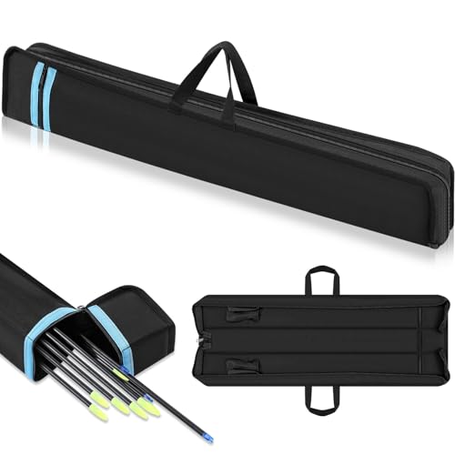 Sunnymove Archery Arrow Case 33 Arrow Storage Box Portable Soft Compact Durable Oxford Cloth Crossbow Storage Quiver Outdoor Hunting & Target Shooting Bag(Black)