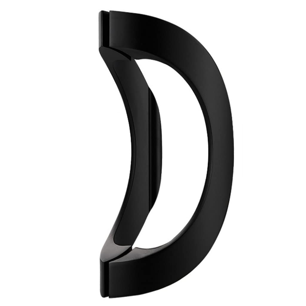 Klamka do drzwi stodoły do drzwi przesuwnych Szklane drzwi drewniane drzwi, stop aluminium (Color : Black, Size : 250MM)