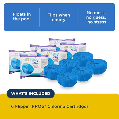 Image of Flippin' FROG Replacement Chlorine Cartridges, 6 Pack