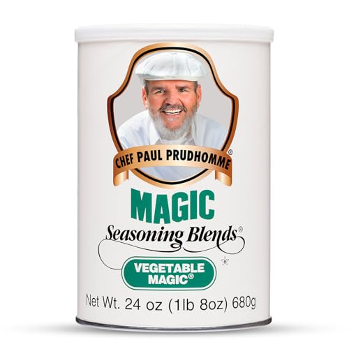 Chef Paul Magic Seasonings Blends Vegetable Magic Seasoning | No MSG & Preservatives | Kosher, Halal Certified | Perfect for Vegetable, Eggs & More | All-Purpose Vegetable Seasoning | 24 oz (Pack of 1)