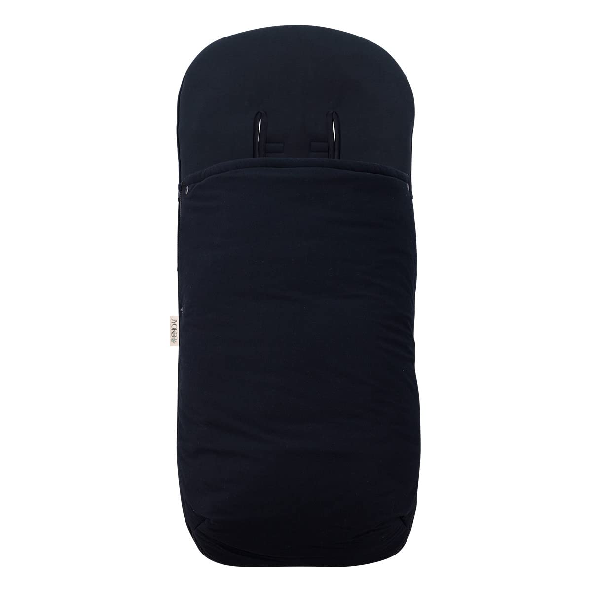 JYOKO KIDS Saco Universal para Cochecito y silla de Paseo, Saco de abrigo para Carrito de Bebé Con Forro de Algodón, Primavera/Entretiempo (BLACK SERIES, ALGODON)