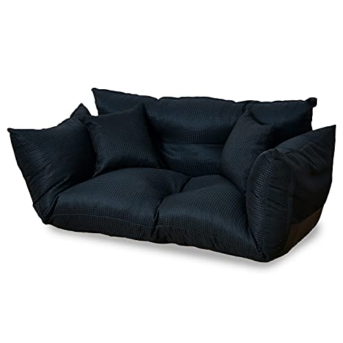 moca company moff カウチソファ 2人掛け フロアソファ リクライニング ブラック