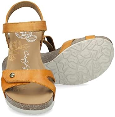 Panama Jack Women's Ankle Strap Sandals, Yellow Vintage B11, 9 | Image 2