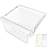 UPGRADED DA97-08692B Refrigerator Crisper Drawer Bin Compatible with Samsung Refrigerator Drawer Replacement RS25J500DSR RS25J500DSG RS25H5000SR DA97-08692A for Samsung Fridge Drawer Bottom