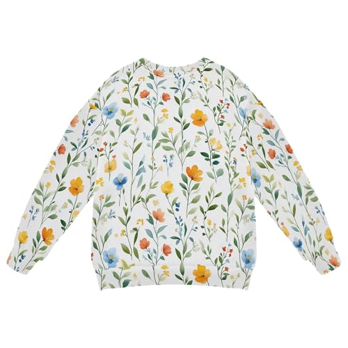 JUNZAN Flowers Cactus Bellflower Canna White Kids Boys Pullover Hoodie Fleece Kids Hoodies Boys Athletic 4T2