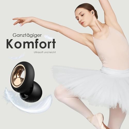 Ohrstöpsel zum Schlafen, geräuschunterdrückende Silikon Ohrstöpse, 45 dB, weich und wiederverwendbar, Gehörschutz mit 8 Ohrstücken in 4 Größen (XS, S, M, L)