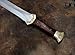 Empire - Handmade J2 Steel Full Tang Double Edge Celtic Pride Sword With Leather Sheath - Hunting Sword - Greek Xiphos Sword - Survival Sword