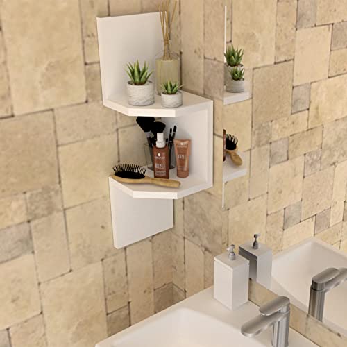 Henor-Estanteria-Rincon-Pared-Diseno-Zig-Zag-Mod20-2-Estantes-Especial-Esquinera-64x20x20-Cm-Blanco