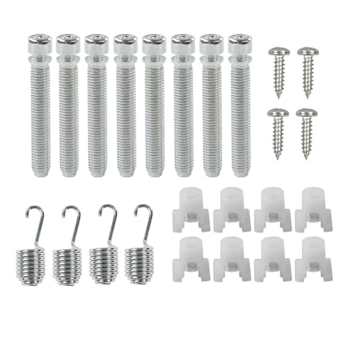 CHEDA Headlight Adjusters Kit Compatible with Chevy Impala Biscayne & Belair 1962-1967 1-1/2” Screws Springs 8pcs