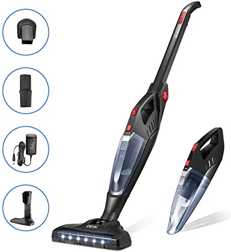 Cordless Vacuum, Deik Stick Vacuum Cleaner, 13KPa Lightweight 2 in 1 Handheld Vacuum