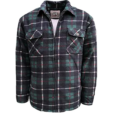 Kapray Men's Padded Fur Lined Shirt Cover