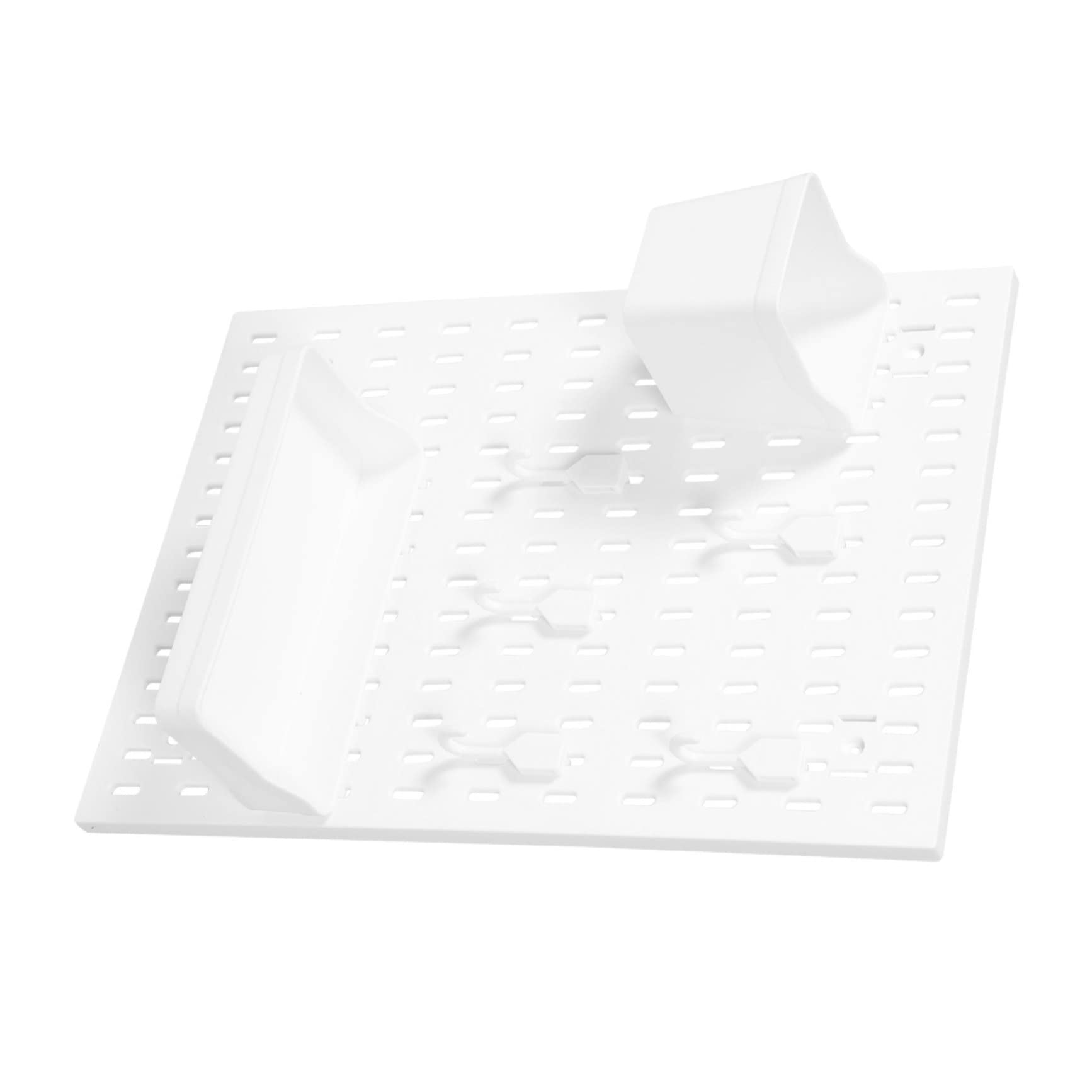 STOBAZA Bathing Suit Organizer Wall-Mounted Pegboard Rack Kitchen Bathroom Storage