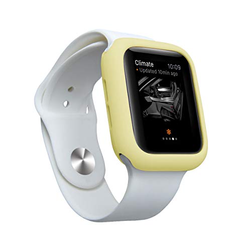 Smart Watch Series 4 44mm Protector Cover,TPU Bumper Silicone Soft Case for Apple iWatch Series 4 44mm (Yellow)