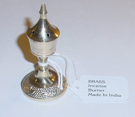 Brass Burner For Stick Incense - 2.5" High