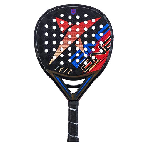 DROP SHOT Pala De Pádel Legend 1.0, Adultos Unisex, Multicolor, Estandar