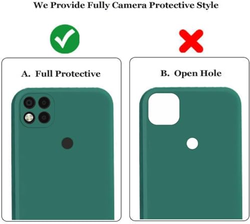 Image of A rtistque Back Cover Case for Redmi 10A / 10A Sport /Redmi 9 / Redmi 9 Active /Poco C31 with Camera Protection | Shockproof TPU | Stylish Protective Design | Slim Fit | Ultra Matte - Green