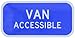 Tapco R7-8B Engineer Grade Prismatic Rectangular ADA Handicap Sign, Legend "VAN ACCESSIBLE", 12" Width x 6" Height, Aluminum, Blue on White