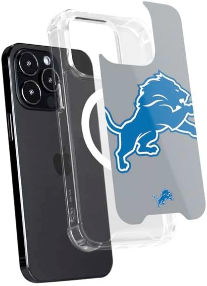 Skinit Phone Case Compatible with MagSafe iPhone 16 Pro Max - Officially Licensed NFL Detroit Lions Large Logo Design