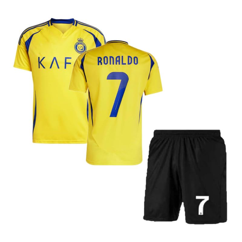Image of Ronaldo 7 Jersey with Shorts for (Kids,Boys & Men)