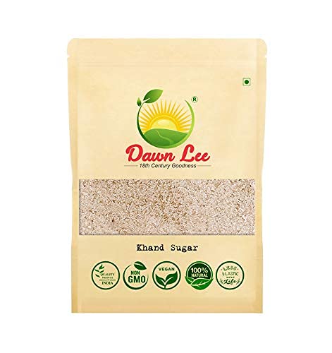 Veena Dawn Lee Khandsari Sugar Unrefined Desi Khand Muscovado Sugar (Neither Bleached Nor Contains Harmful Chemicals And Additives) Resealable Pouch (10×500 Gm) #TOP8