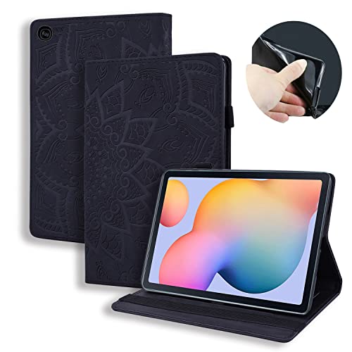 Tablet Back Case Compatible with Samsung Galaxy Tab S6 Lite 10.4'' 2020 Model SM-P610 (Wi-Fi) SM-P615 (LTE) Slim Lightweight Embossed PU Leather Flip Holder Tablet PC Case Card Slot Tablet Case Heavy