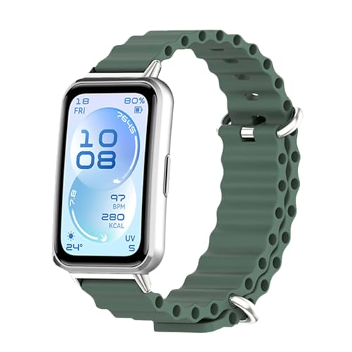 [SpinoArmor] For HUAWEI Band 11 / Band 11 Pro �V���R�� �o���h �����p �X�|�[�c �r���v�x���g �_�炩�� �ϋv�� �y�� �h�� �h�� ���K���� �����\ �X�}�[�g�E�H�b�`�Ή��i�O���[���j