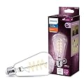 Philips LED Vintage Flicker-Free Clear Spiral ST19 Dimmable, Eyecomfort Technology, 500 Lumen, Soft White(2700K), 5.5W=60W, Title 20 Certified, E26 Base, 1-Pack (565838)