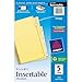 Avery Mini WorkSaver Insertable Tab Dividers, 5.5 x 8.5 inches, 5-Tab Set, 1 Set (11102)