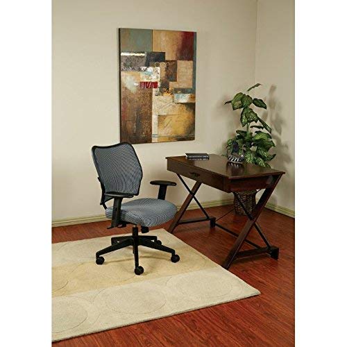 Space Seating Deluxe Veraflex Fabric Seat And Back, 2-To-1 Synchro Tilt Control And 2-Way Adjustable Arms Managers Chair, Charcoal #TOP1