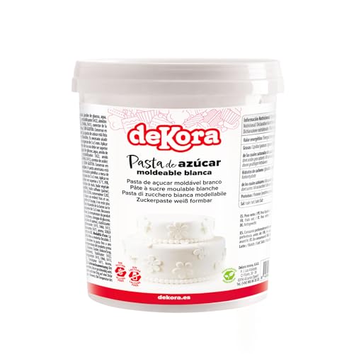 Dekora - Cobertura para Tartas de Pasta de Modelar Fondant - 1 kg